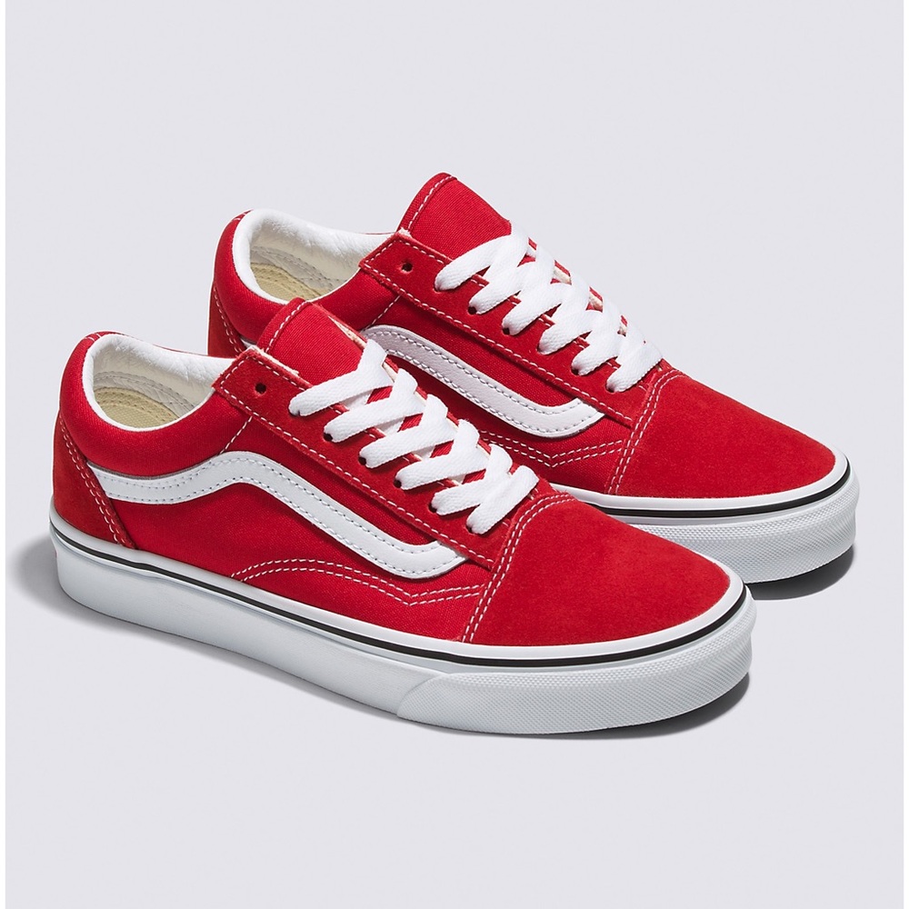 Old Skool Vans (Color Red, Size 8.5)